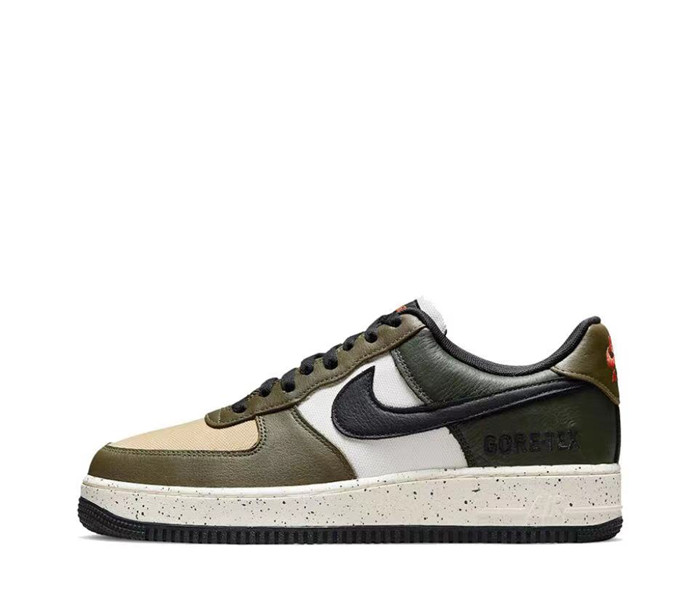 Men's Air Force 1 Low White/Cream/Olive Shoes 0268 Men's Air Force 1 Low White/Cream/Olive Shoes 0268